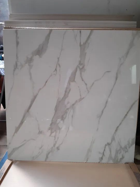 Porcelanato Polido Bianco di Lucca 120x120cm borda reta Portobello "C" - Foto 2