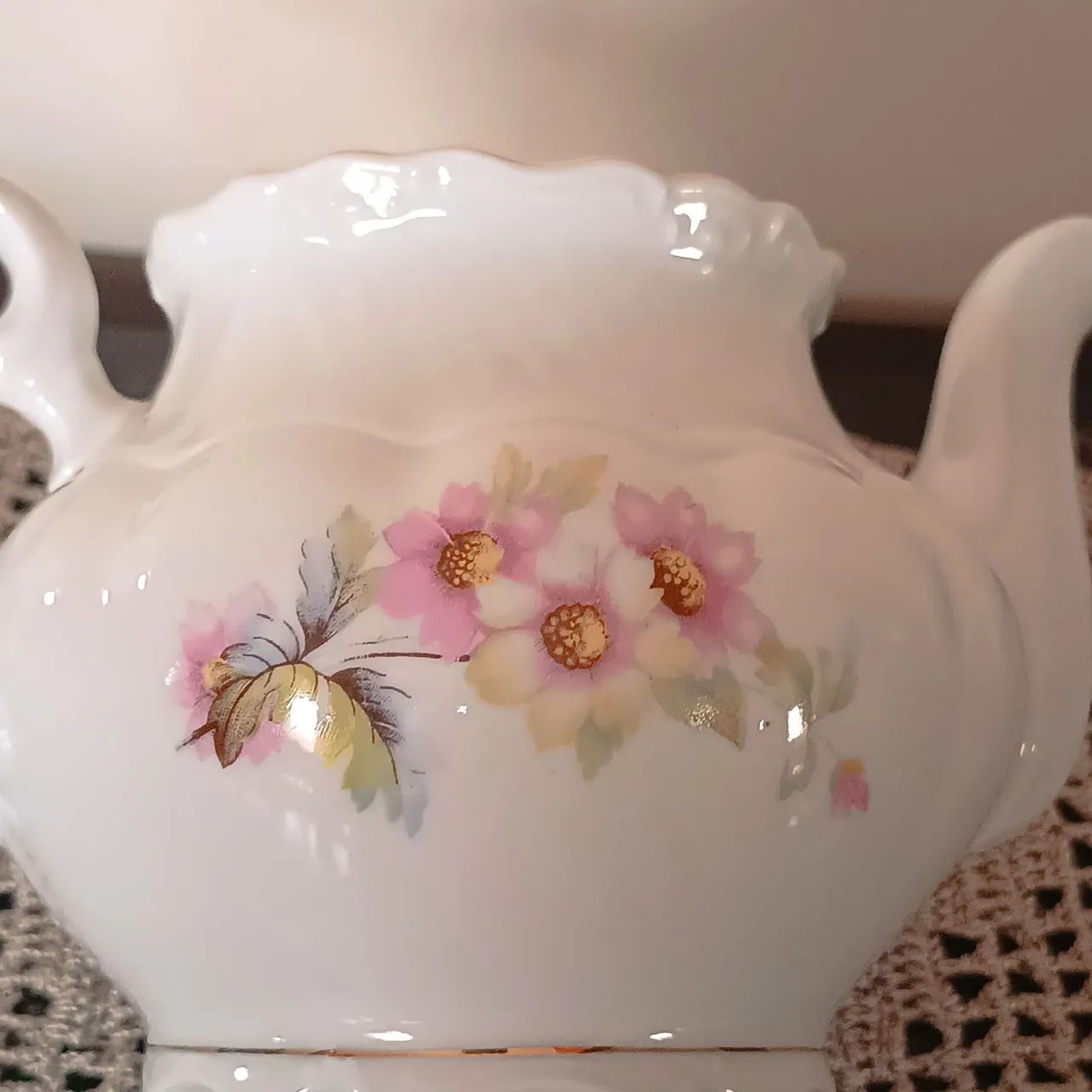 Bule de Chá Antigo em Porcelana  - Foto 4