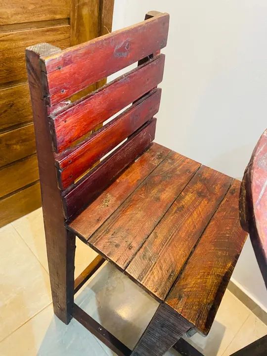Mesa e cadeira rústica para bar e restaurante  - Foto 4