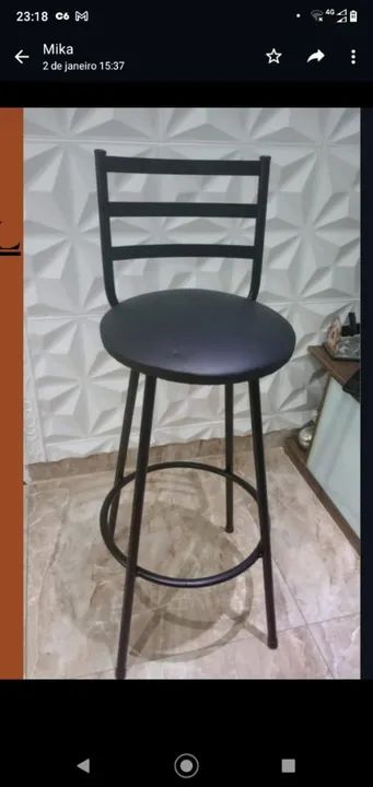 Banqueta de Ferro classica direito da fábrica 