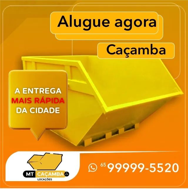 Caçamba entulho, bora fora, locação R$ 380,00 3m3 - Foto 3