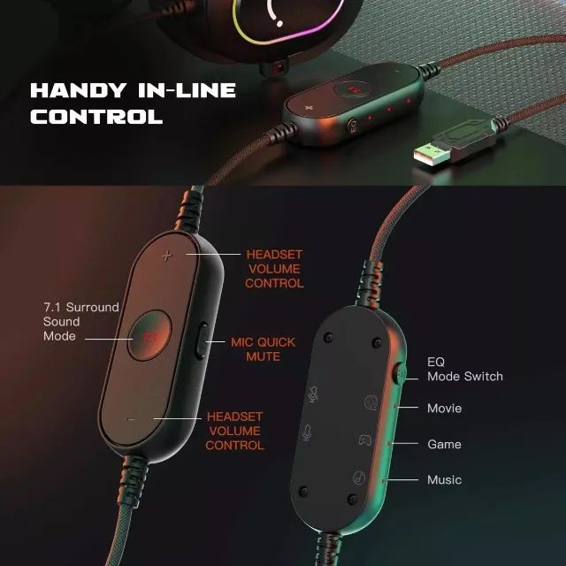 Headset Gamer RGB com Microfone H6 Fifine - Foto 3