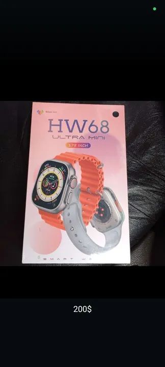 Smartwatch HW68 Ultra Mini 1.75 polegadas