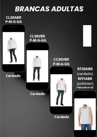 Camiseta Branca - Adulto - Juvenil - Infantil - Foto 4