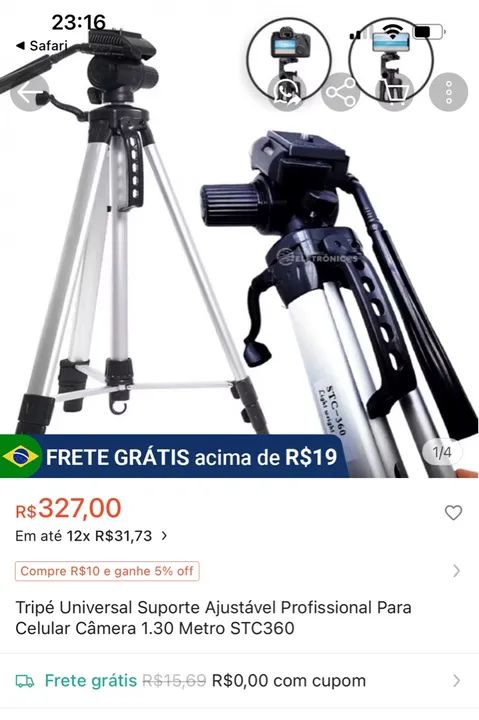 Tripé para Câmera X-traid ff0015