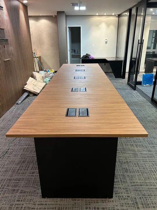 Móveis para escritório todo em MDF moderno Estação de trabalho  - Foto 3