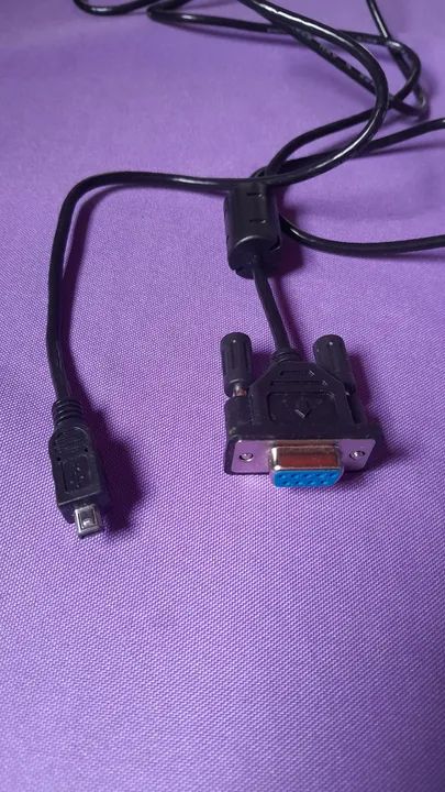 Cabo Vga Serial DB9 Macho 9 Pinos para Mini USB E157882