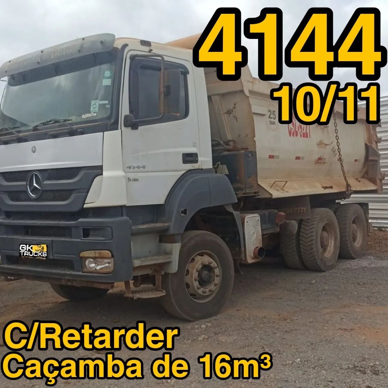 MB Axor 4144 10/11 6x4 c/caçamba 16m³ 