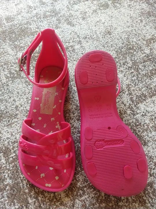 Sandália Grendene Barbie Rosa - Foto 2