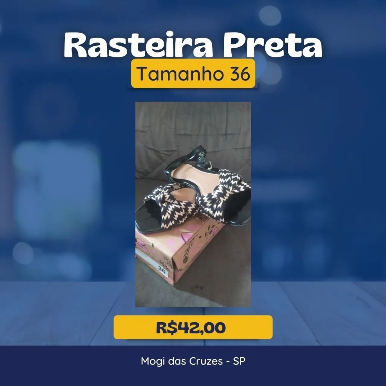 Rasteirinha preta