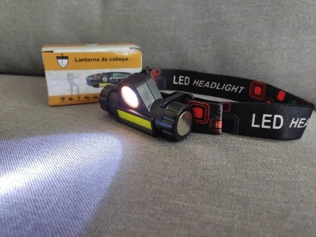 (Nova) Lanterna de Cabeça LED Lintian Lt-8515 Recarregável - Foto 5