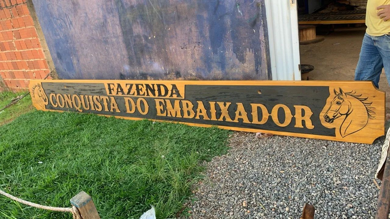 Placa Rústica Sítio Entrega No DF - Foto 4