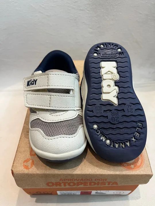 Tênis/Sapato Kidy - Natural/Marinho