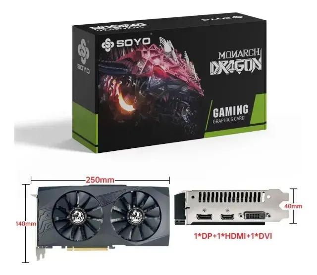 PLACA DE VIDEO RX 580 SOYO 8GB !! - Foto 3
