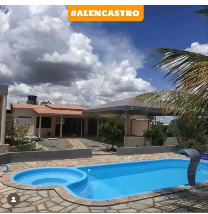 Piscina instalada de fibra 100% fibra com Kit filtrante 