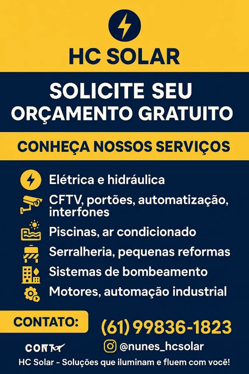 Instalações Elétricas e Hidráulicas - HC Solar