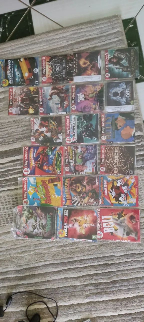 Playstation 2 Slim + 20 cds de jogos  - Foto 4