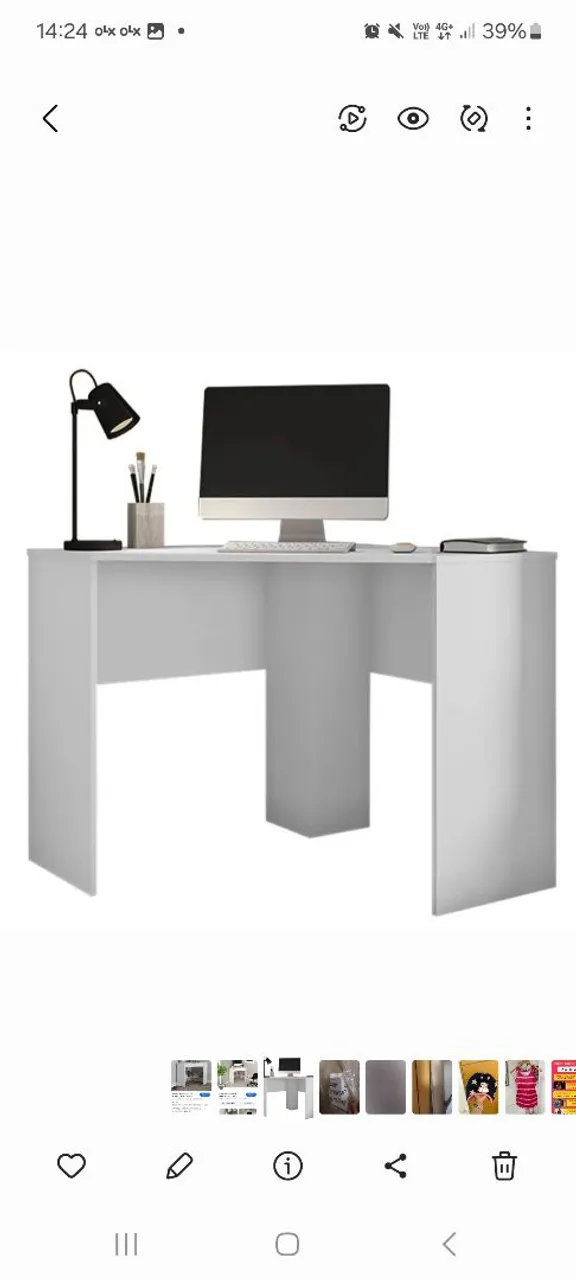 NOVA Mesa de canto para computador ou escrivaninha