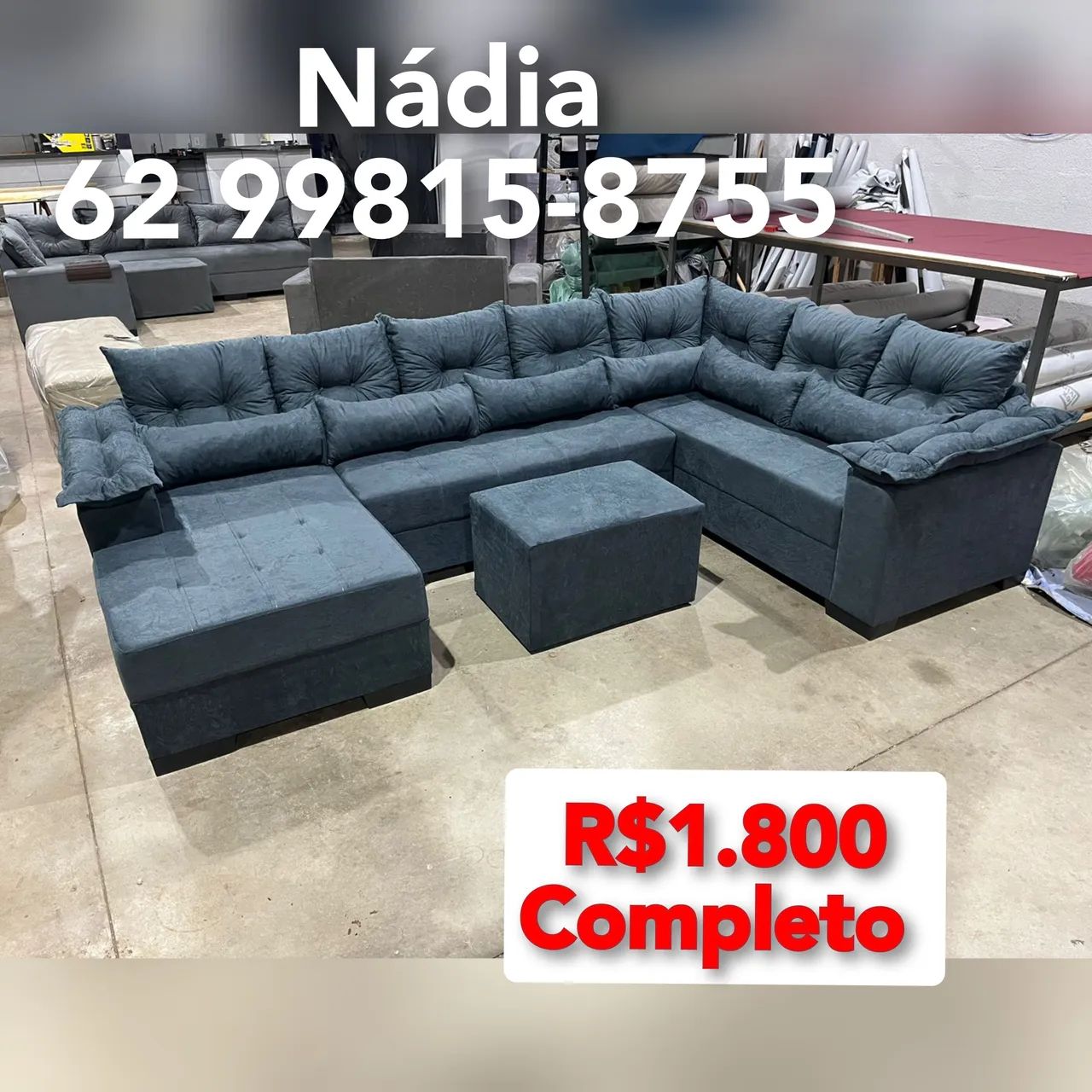 SOFÁ-LINDO CONFORTÁVEL E ESPAÇOSO  - Foto 5