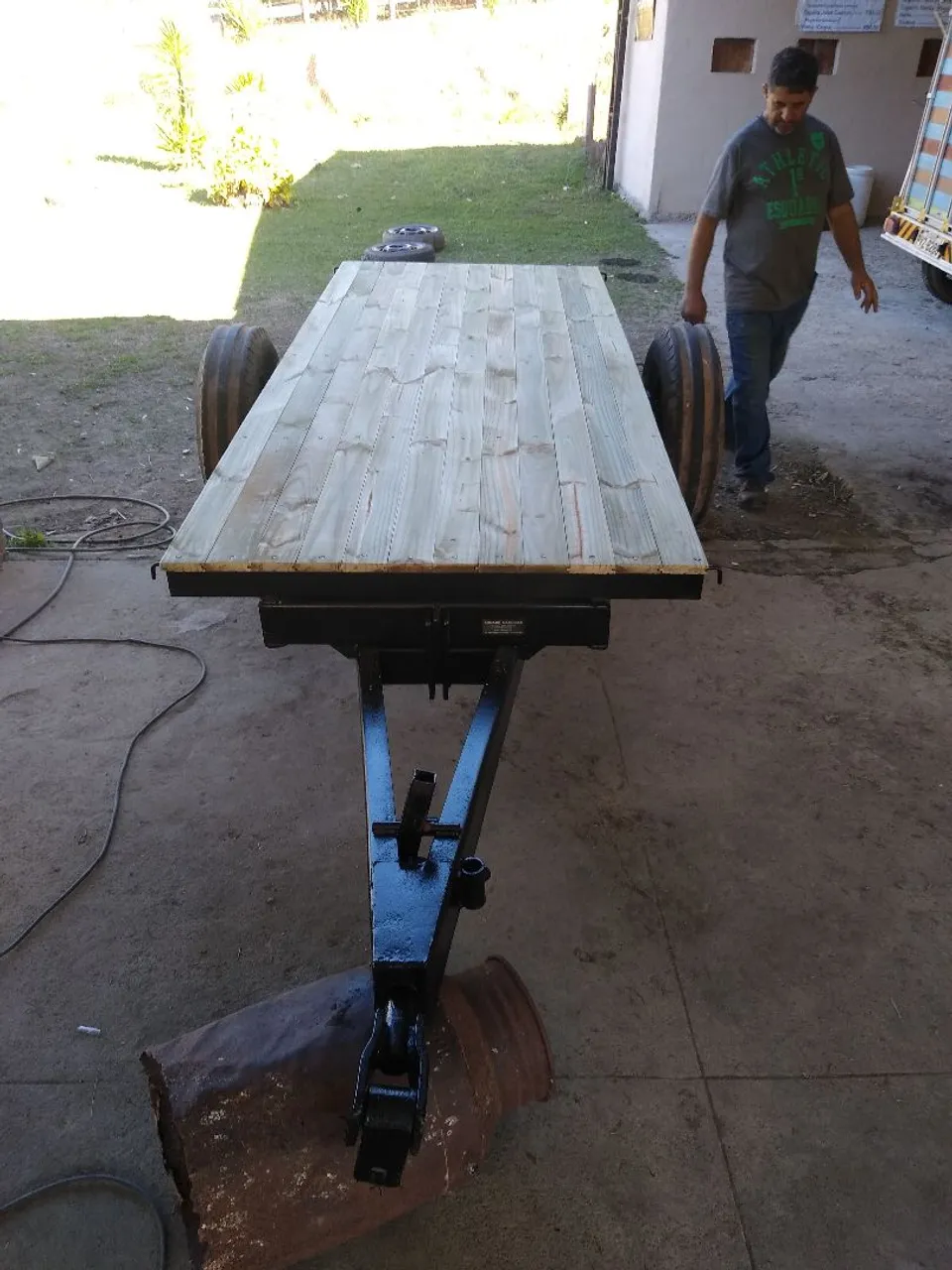Carreta para trator.