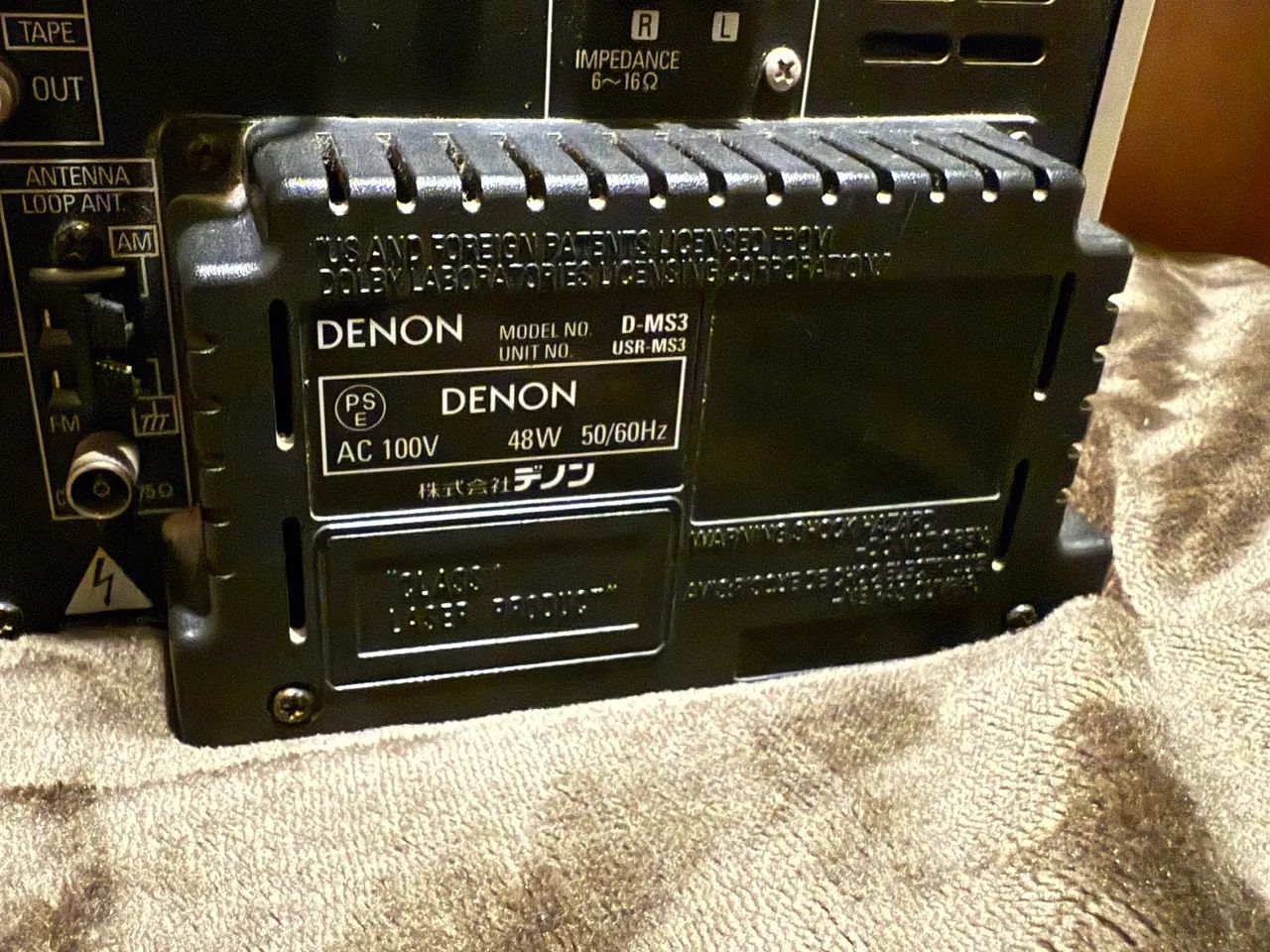 Mini System Denon D-MS3 Japão - Som Hi-Fi Vintage - CD/MD/FM