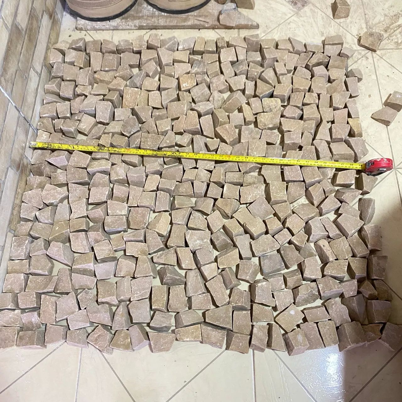 Pedra Portuguesa Amarela - Mosaico Português - 3,5metros - Foto 3