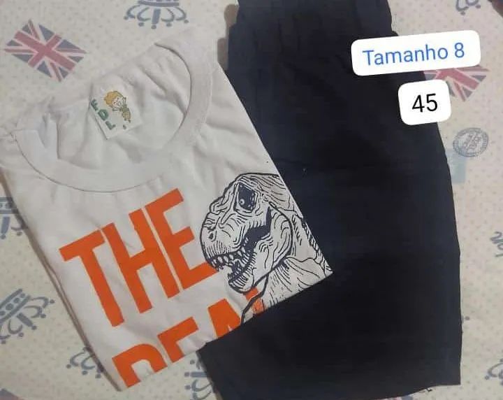 Conjunto Infantil Dinossauro - Tamanho 8 - Foto 2