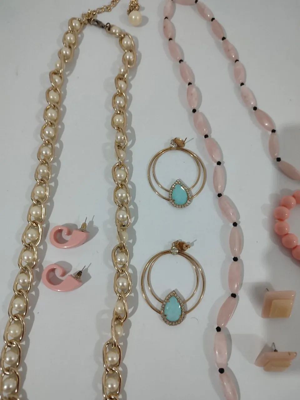 Kit de Bijuterias Rosa Delicado - Foto 2