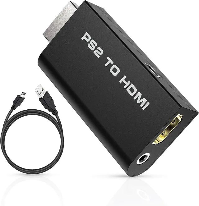 Adaptador Conversor PS2 Para HDMI Play 2 to HDMI