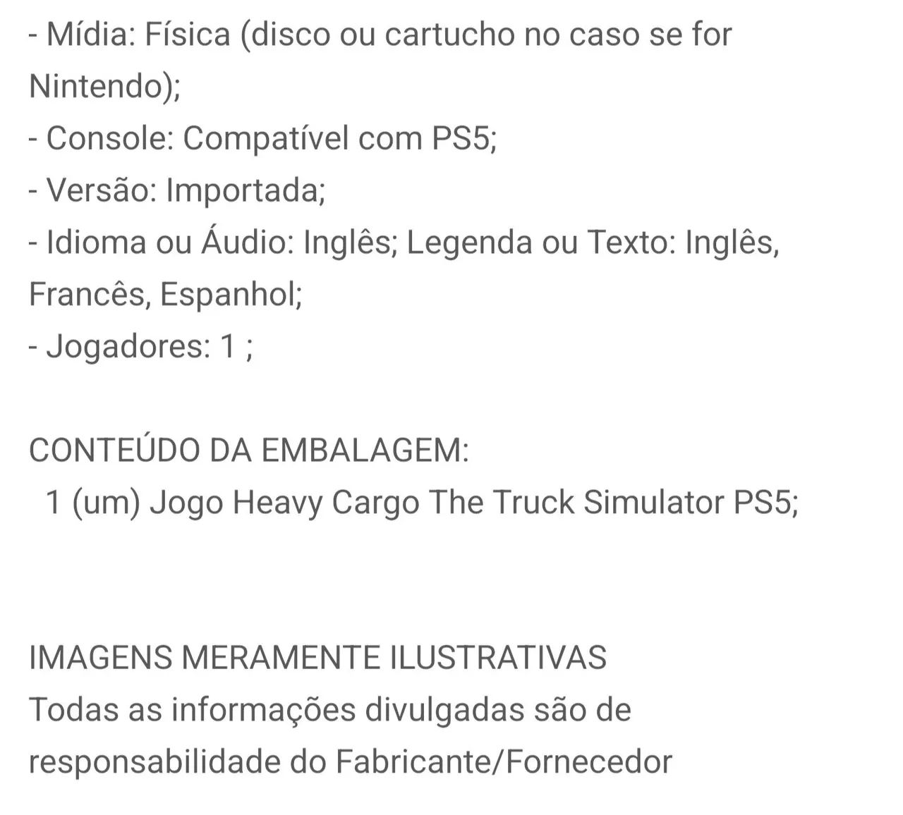 Heavy Cargo - PS5 - Lacrado  - Foto 2