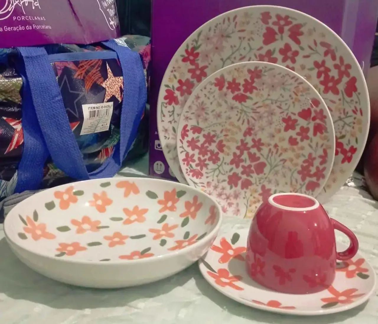 Jogo de Chá com Flores - Novo! - Foto 4