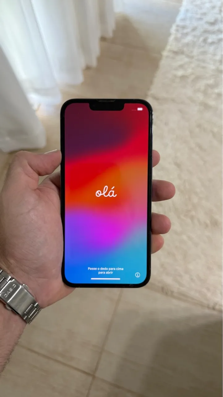 Celular Apple Iphone 13 Pro 256 GB Azul Usado em ótimas condições 