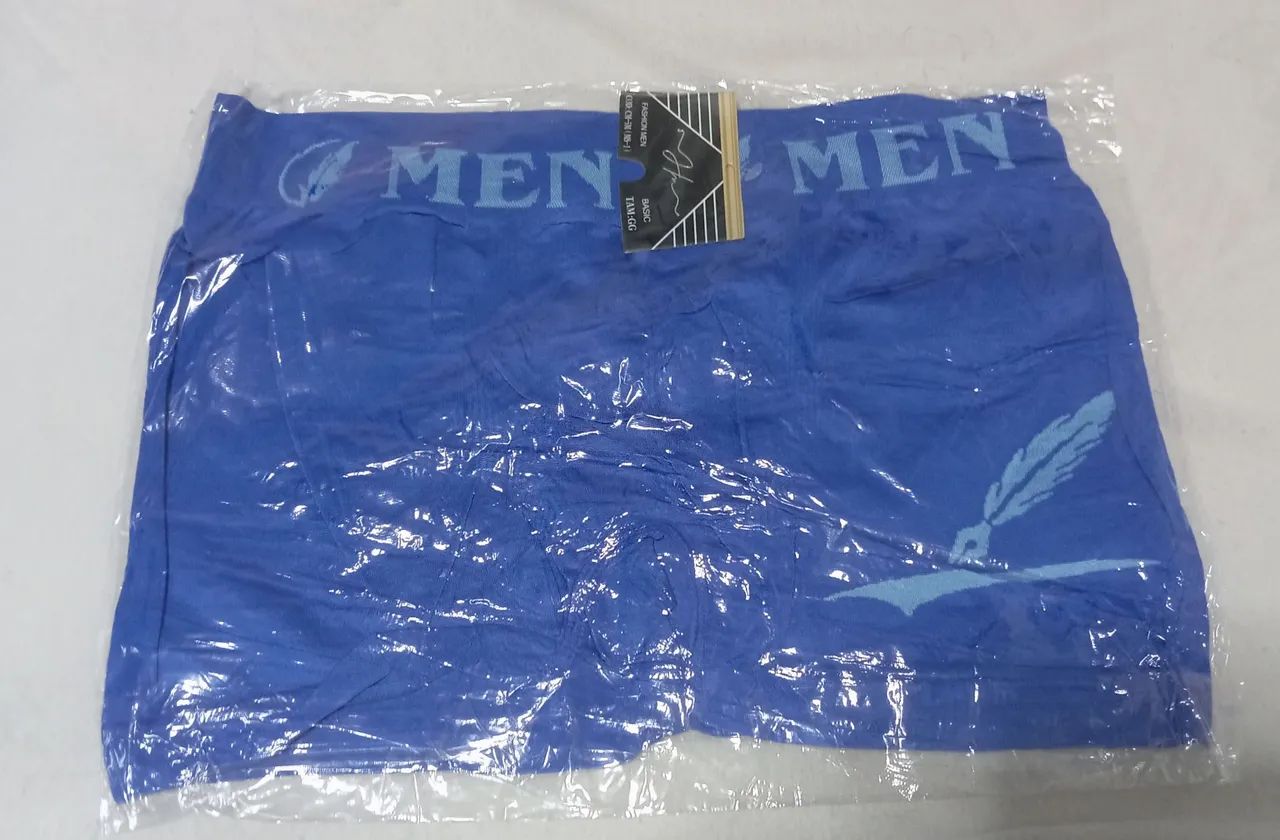 Cuecas box 2 peças - Masculinas Azul e Cinza GG - Foto 2