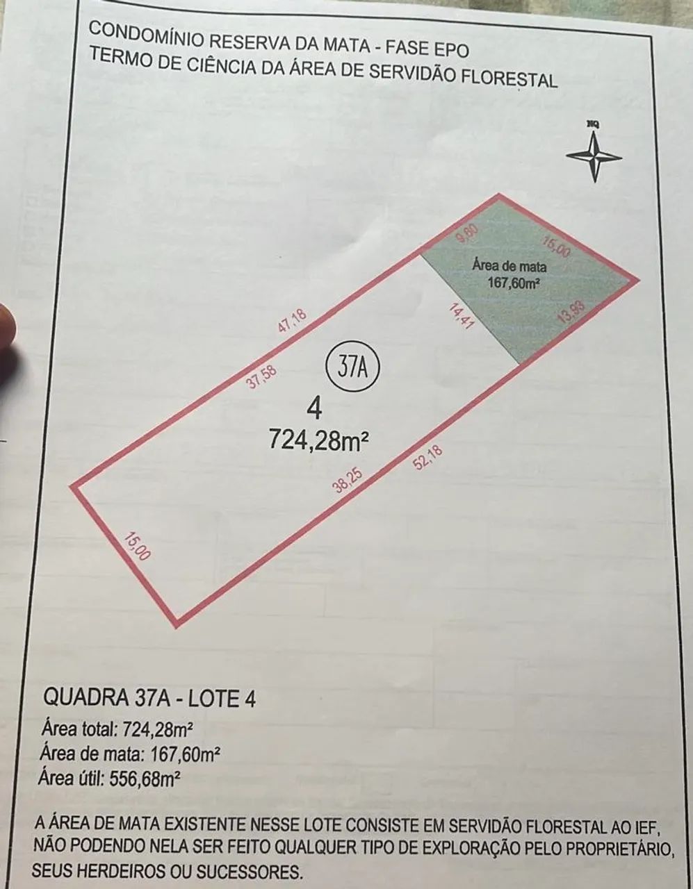 LOTE À VENDA - CONDOMÍNIO RESERVA DA MATA - Foto 6
