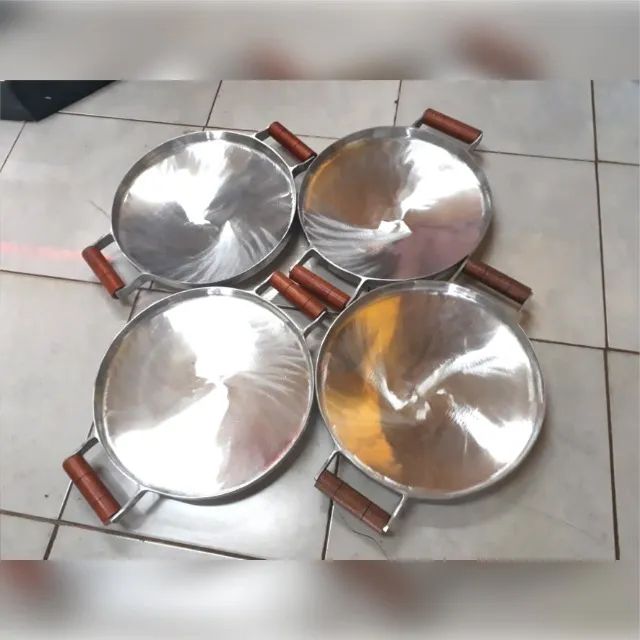 Chapa de Alumínio Batido com borda de 3 cm Promoção de 149 por 139 Aproveite - Foto 3