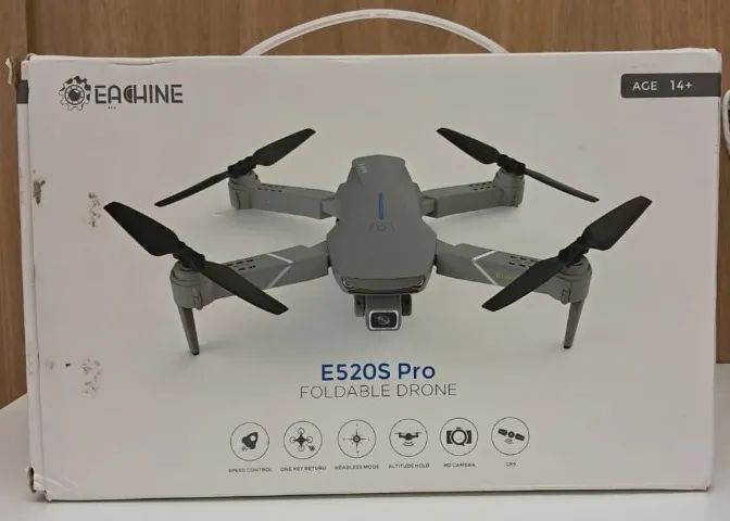 Drone EACHINE E520S PRO, pouco usado, NOVO, 2 Baterias + Case. - Foto 2