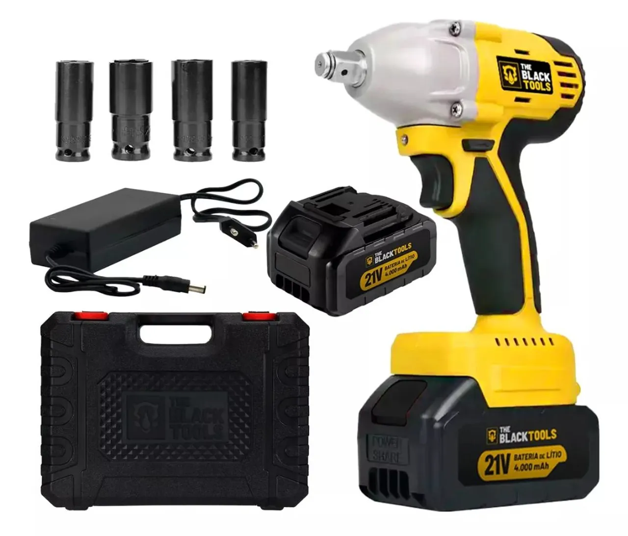 Chave Impacto 02 Baterias 21v Bivolt 1/2 Brushless 430nm
