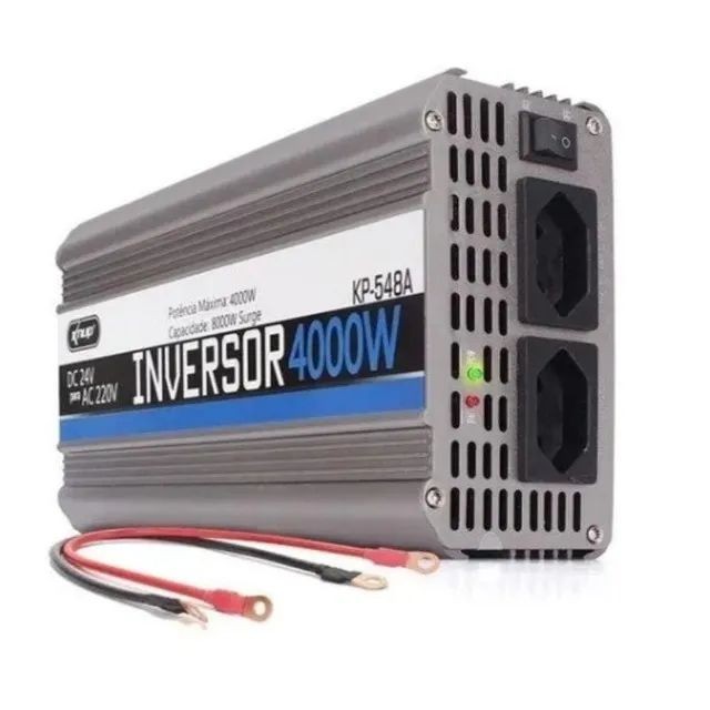 Sem estoque Inversor Automotivo 4000w 24v 110v Onda Senoidal - Kp-549