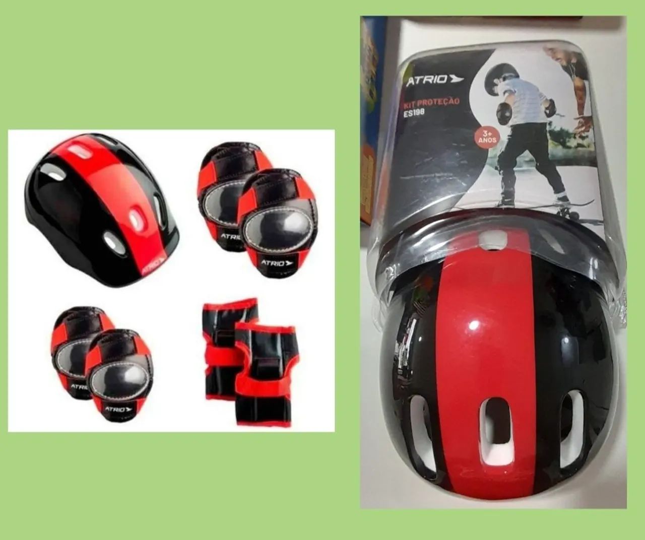 OFERTA KIT DE PROTEÇÃO INFANTIL CAPACETE JOELHEIRAS COTOVELEIRAS E LUVAS  - Foto 4