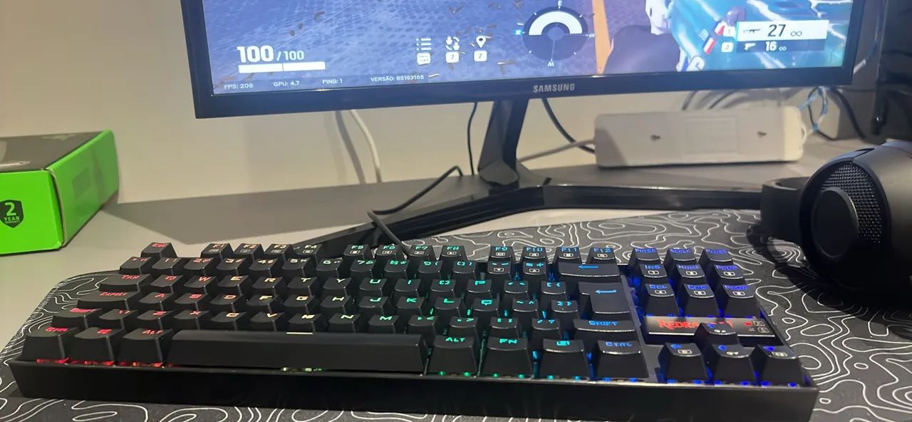 Vendo teclado reddragon kumara chroma tkl - Foto 2