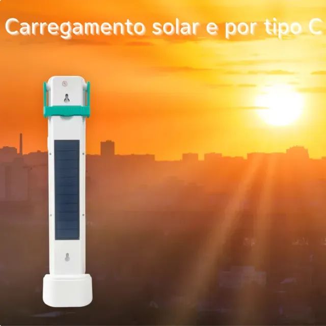 Lanterna LED para Acampamento e Emergências com Carregamento Solar e Cabo Tipo C MM-S103 - Foto 2