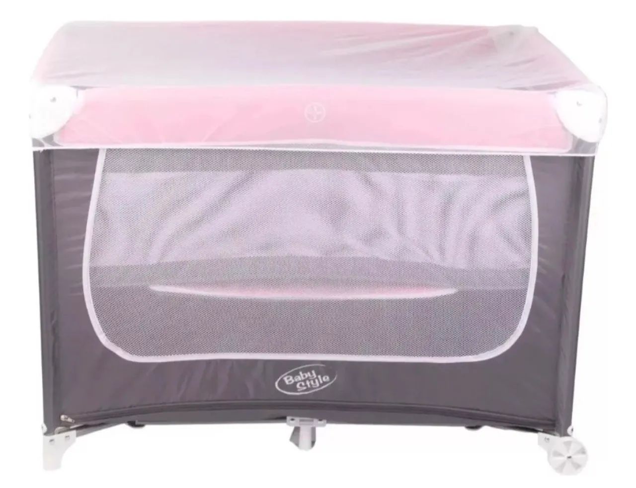 Oportunidade! Novo, sem uso- Berço Portátil Baby Style cor Rosa  - Foto 4