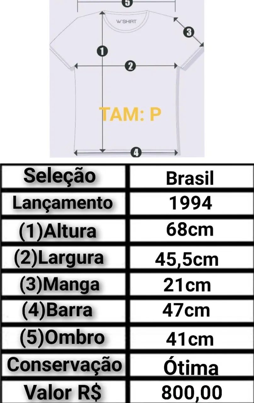 Camisa Brasil Umbro - 1994 - Original da época - Roupas Esportivas