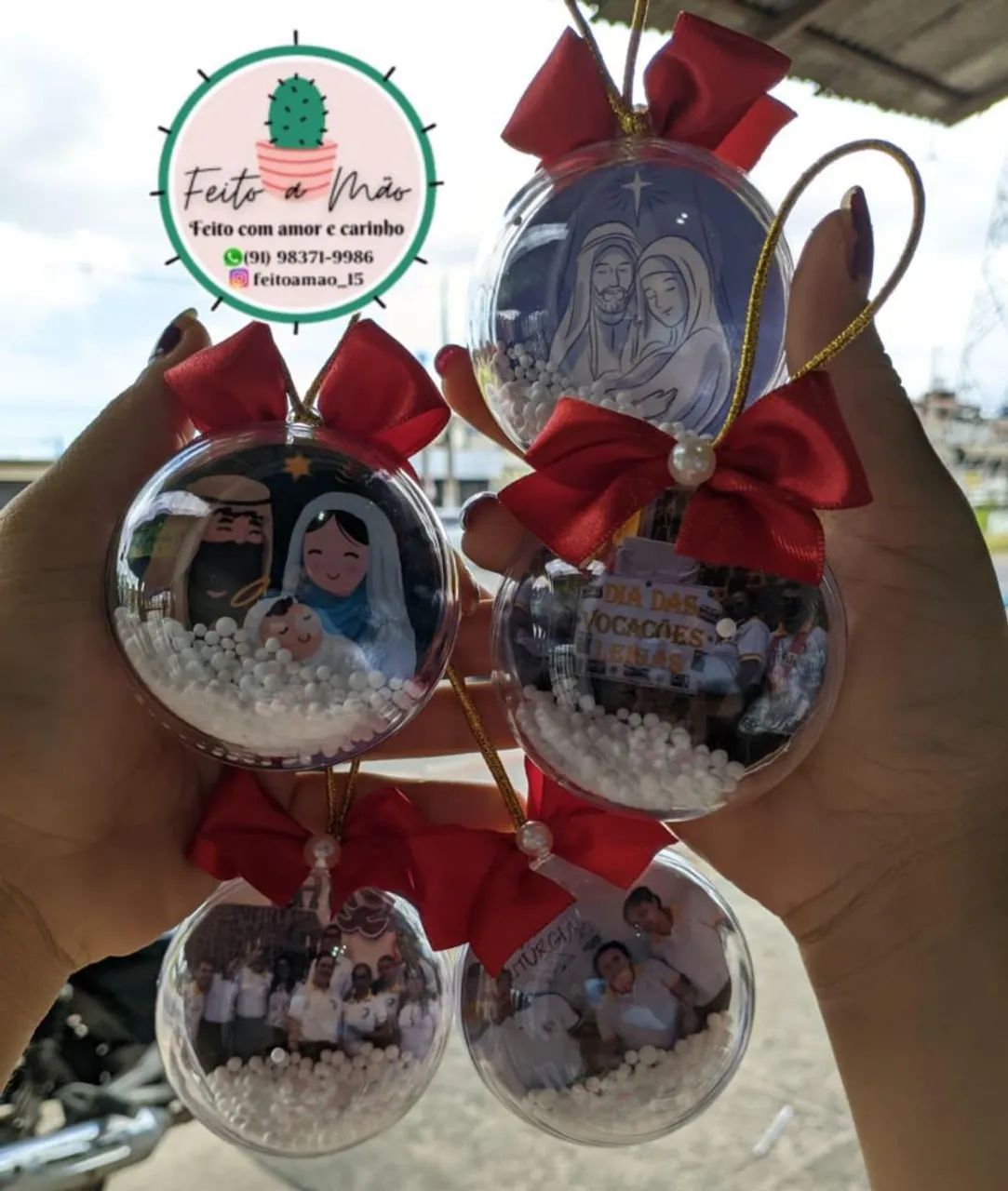 Bolinhas de natal personalizadas  - Foto 5