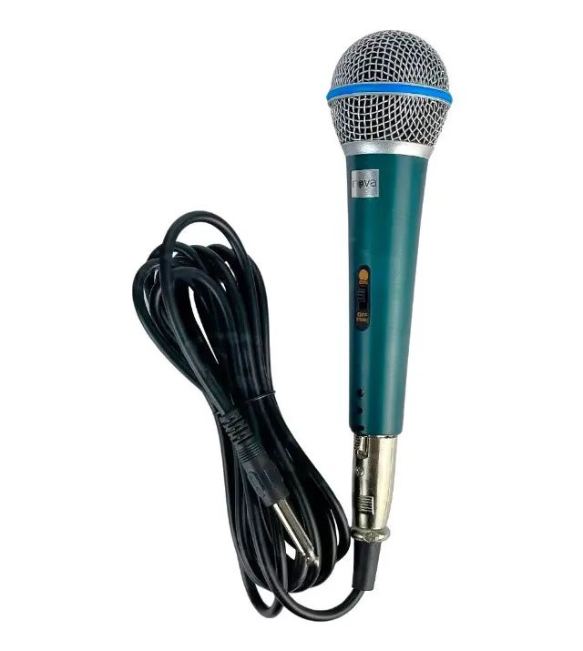 Microfone Profissional Com Fio de 3 Metros Dinâmico P10 Invas IN-20442