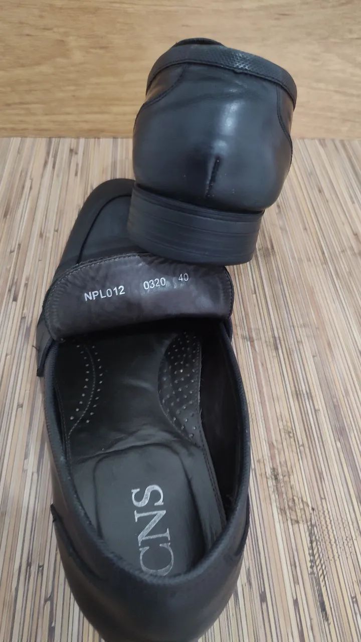 Sapato CNS - Couro legítimo - sem cadarço - Foto 4