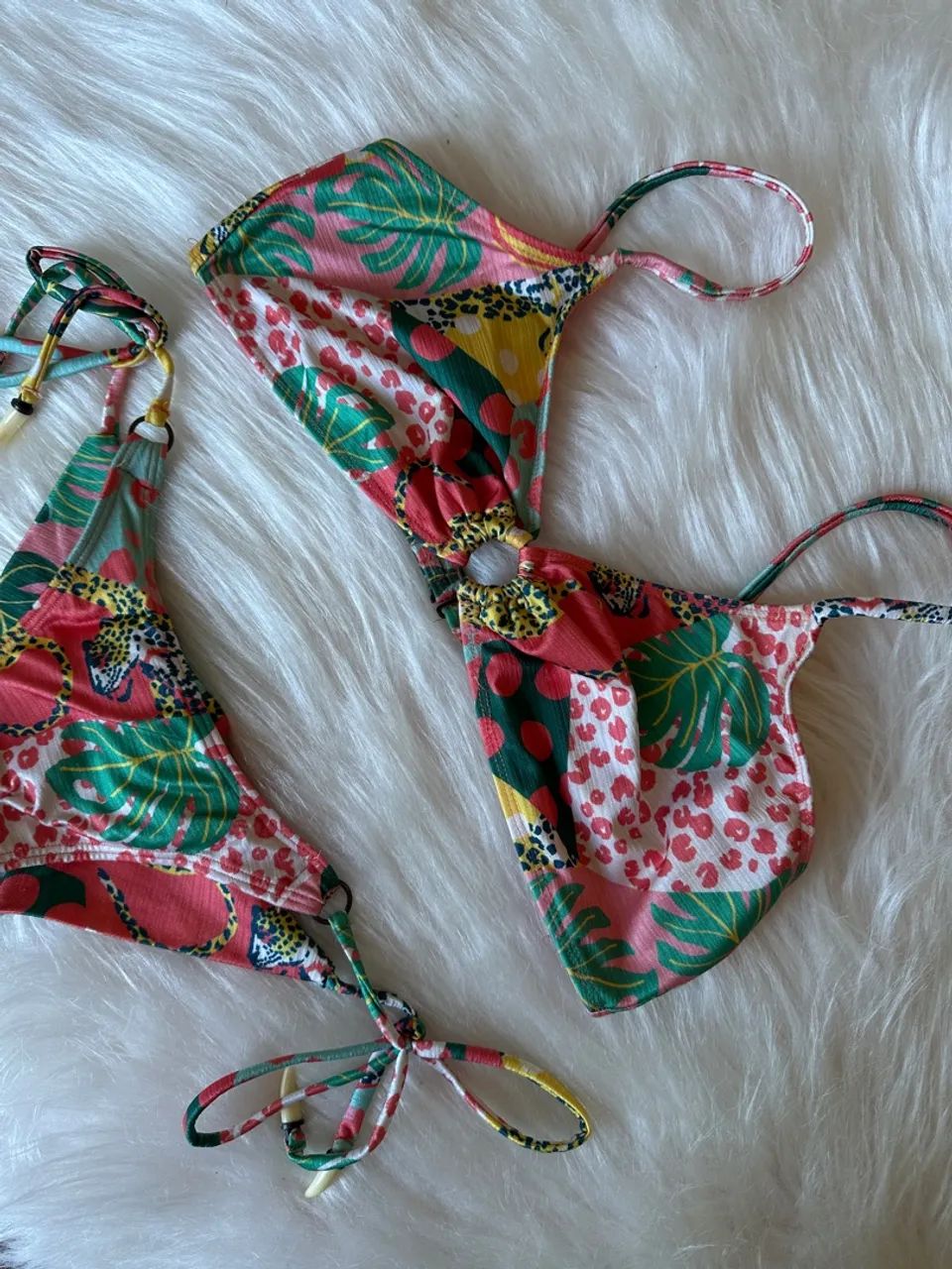 Biquíni estampado tropical - Foto 4