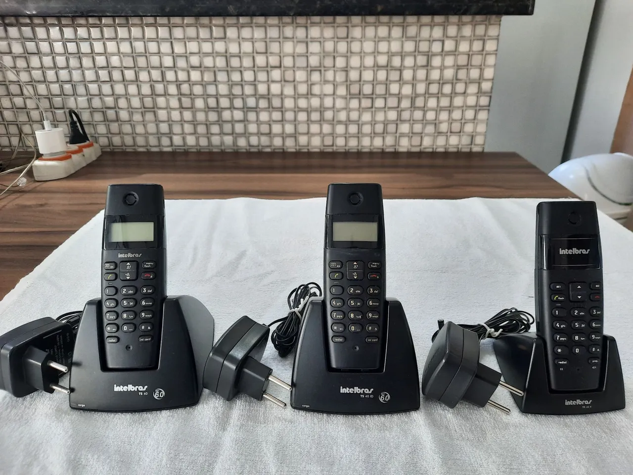 Kit 3 Telefones Intelbras Sem Fio-TS 40