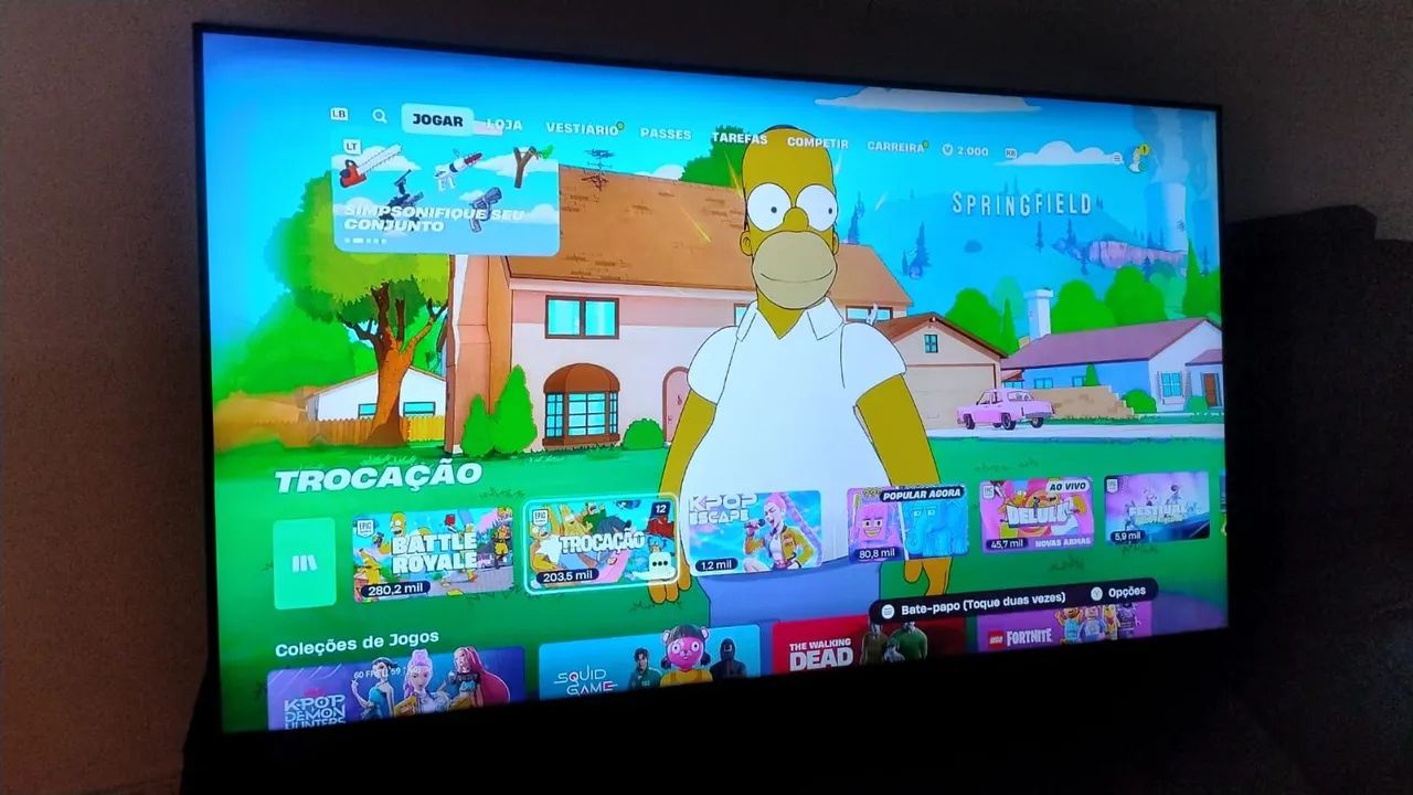 SMART TV Samsung 65 polegadas 4K com aplicativo da Xbox 