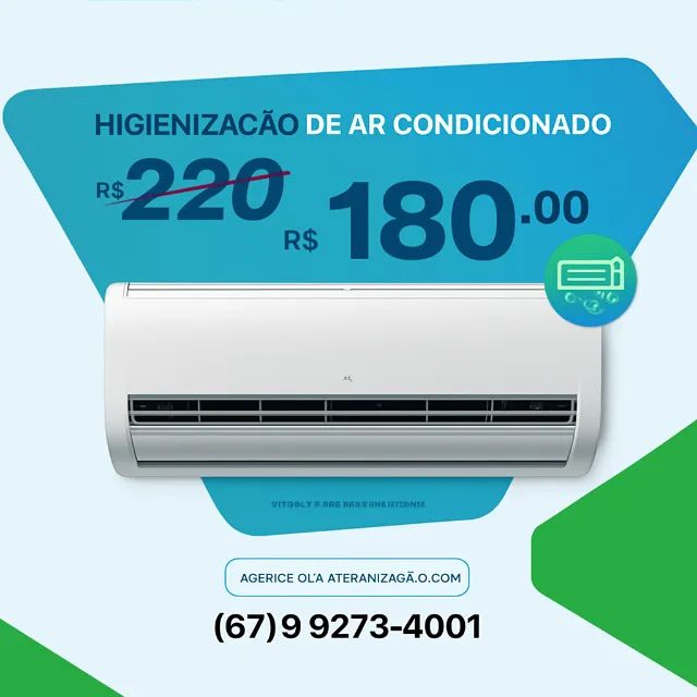 AR CONDICIONADO - INSTALAÇÃO, LIMPEZA  E HIGIENIZAÇÃO